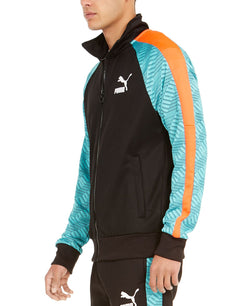 Puma Colorblocked Track Jacket Black/turq thumbnail 3