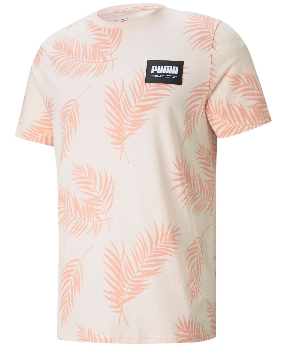 Puma Summer Court Frond Graphic T-shirt Pink