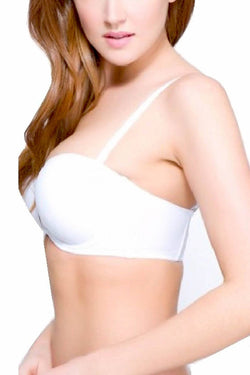 Q-T Intimates White 5-Way Molded Strapless Convertible Bra thumbnail 2