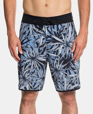Quiksilver Highline Pandana Graphic 19" Board Shorts Stone Wash