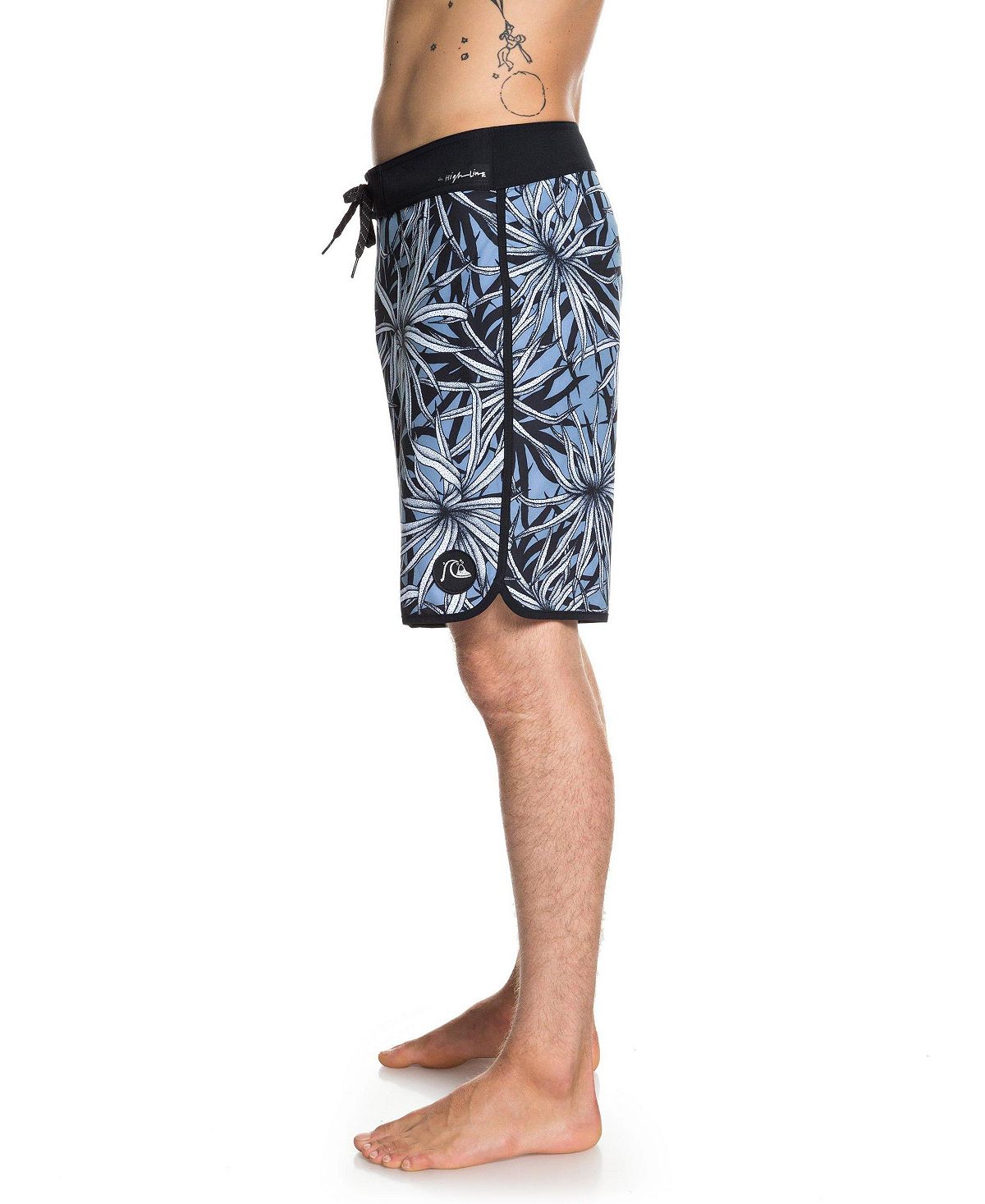 Quiksilver Highline Pandana Graphic 19" Board Shorts Stone Wash