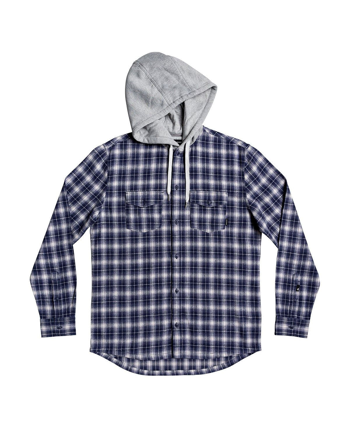 Quiksilver Snap Up Flannel Shirt Nightshadow Snap Up
