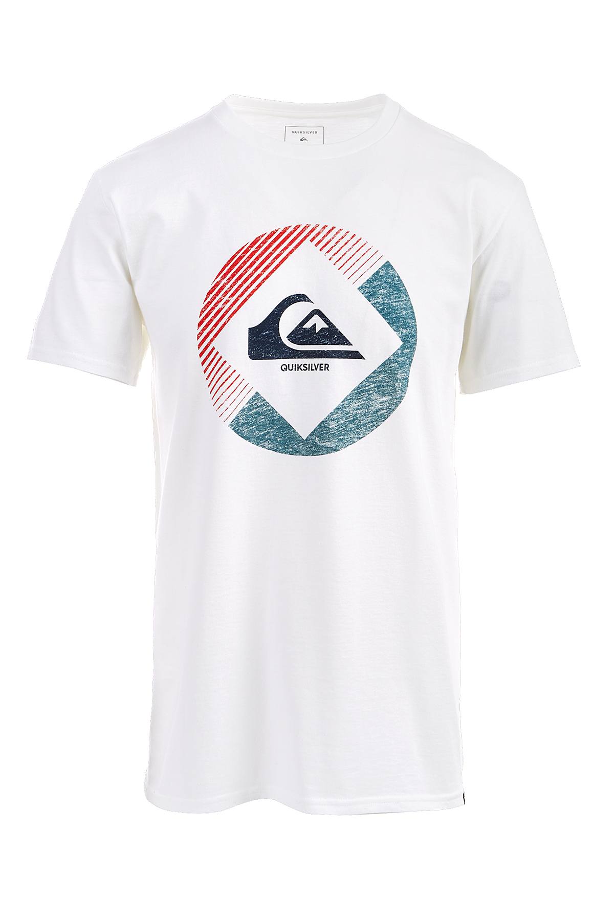 Quiksilver White Hot-Plate Graphic-Print T-Shirt