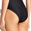 RACHEL by Rachel Roy Black Textured Lace-Up High-Waist Bikini Bottom