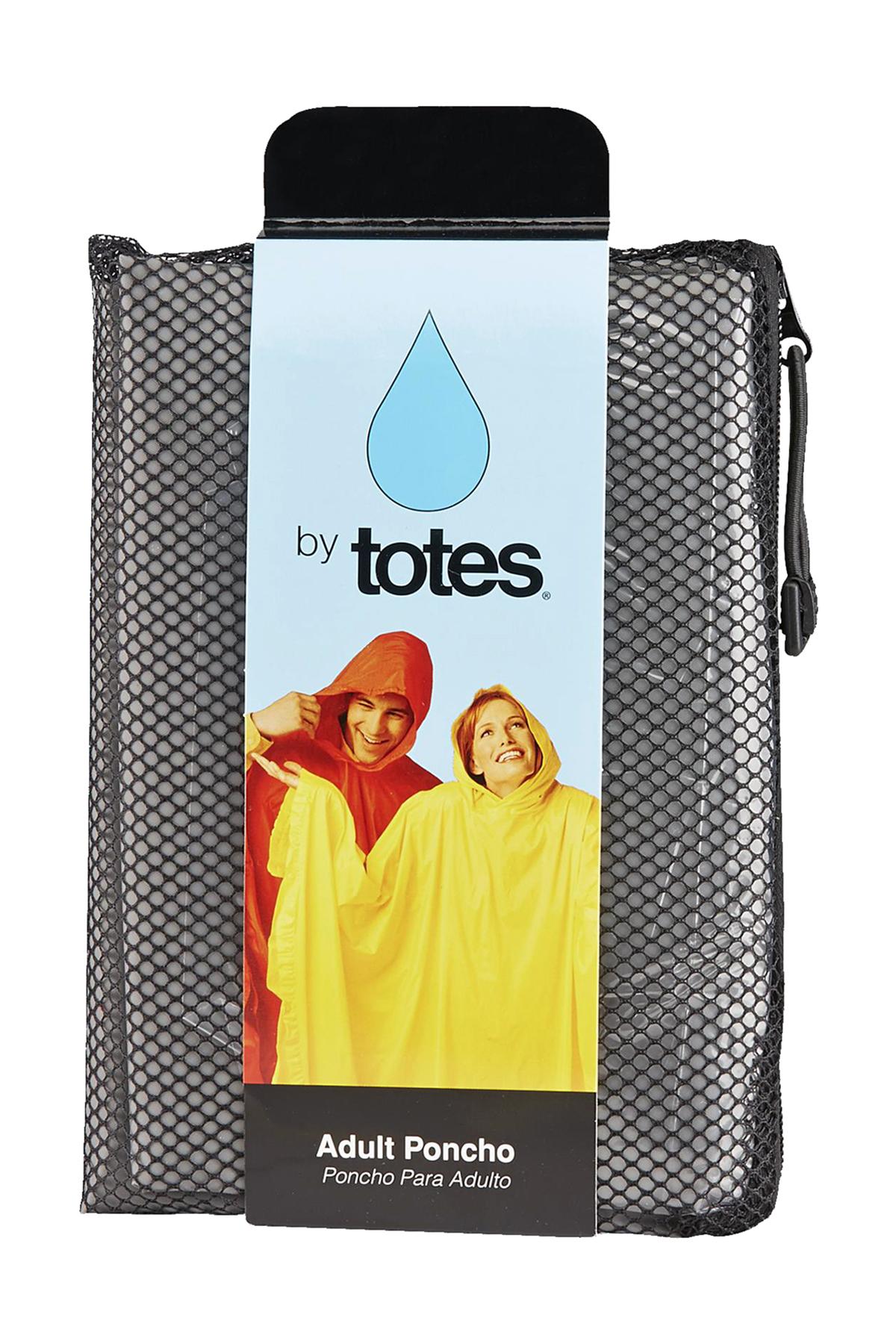 RAINES by Totes Clear/White Adult Rain Poncho