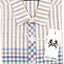 RNT23 Blue-Plaid Linen Button-Up