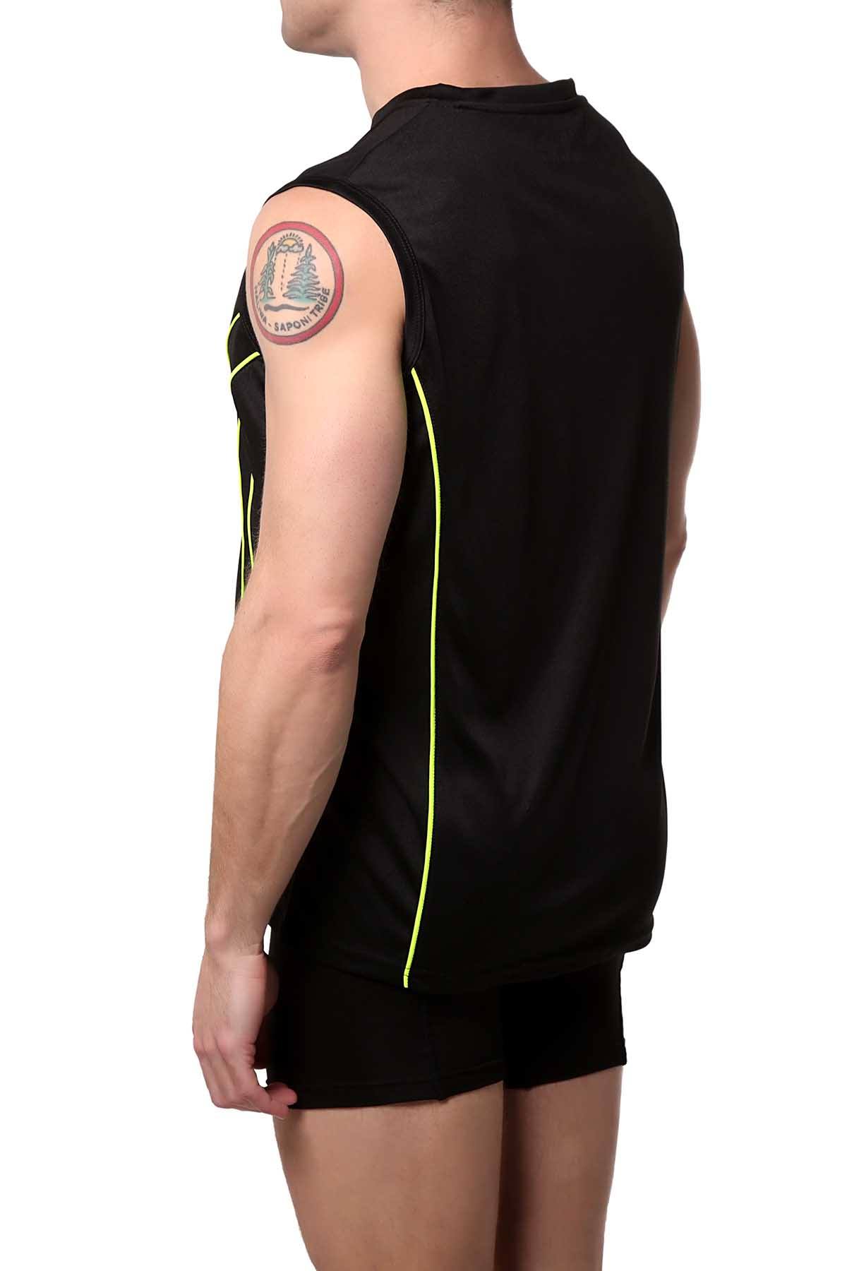 RPX Black Crew-Neck Muscle Tank