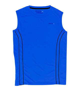 RPX Blue Crew-Neck Muscle Tank