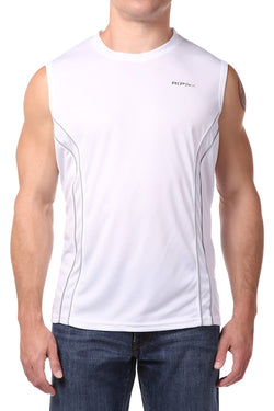 RPX White Crew-Neck Muscle Tank thumbnail 1