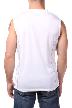 RPX White Crew-Neck Muscle Tank thumbnail 2
