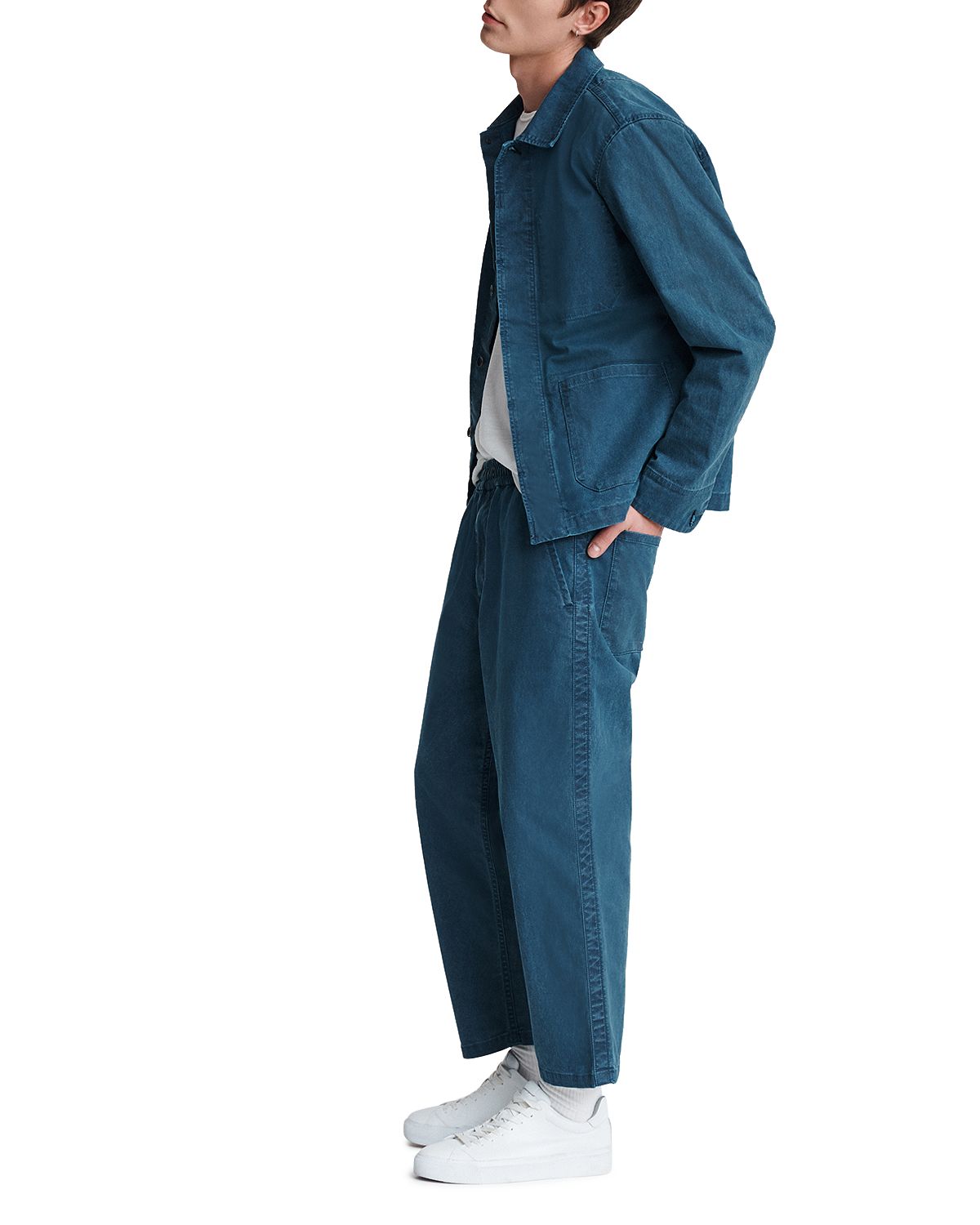 Rag & Bone Reed Regular Fit Skate Jacket Blue Sandstone