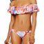 Raisins Crystal Cove Side Tie Bikini Bottom in Pink Print