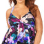 Raisins Curve Trendy Plus Juniors' Lagide Printed Atlantic Tankini Top Multi
