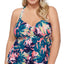 Raisins Curve Trendy Plus Maspalomas Atlantic Printed Tankini Top Maspalomas