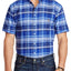 Ralph Lauren Blue/Navy Plaid Big/Tall Oxford Shirt
