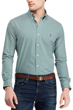 Ralph Lauren Evergreen Gingham Big/Tall Classic Fit Cotton Shirt thumbnail 1