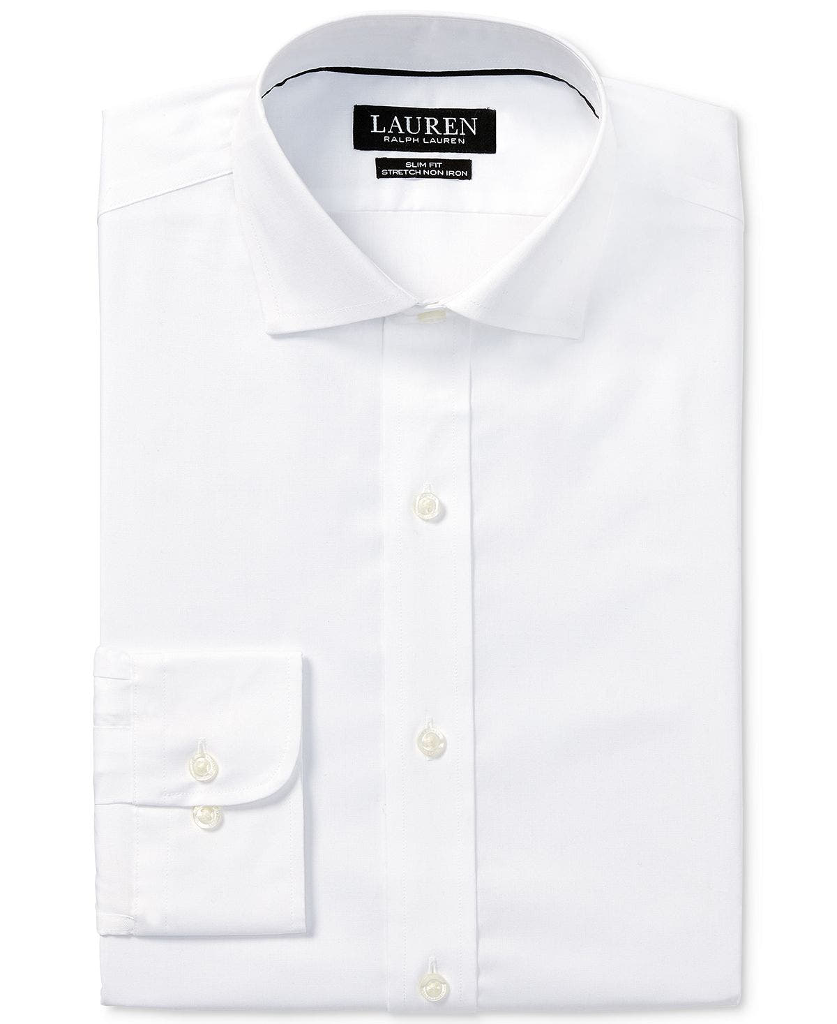 Ralph Lauren Lauren Slim-fit Non-iron Stretch Pinpoint Dress Shirt White