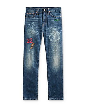 Ralph Lauren Polo Boys Athletic Graphic Jeans