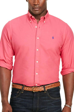 Ralph Lauren Tropic Pink Big/Tall Garment Dyed Cotton Shirt thumbnail 2