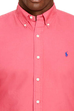 Ralph Lauren Tropic Pink Big/Tall Garment Dyed Cotton Shirt thumbnail 4