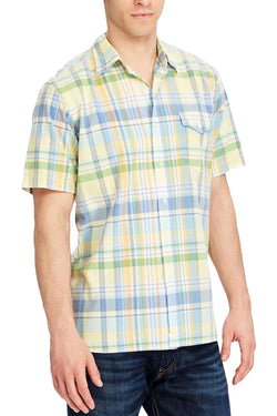 Ralph Lauren Yellow/Aqua Standard Beach Button Up Shirt thumbnail 1