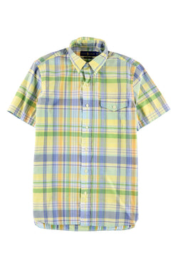 Ralph Lauren Yellow/Aqua Standard Beach Button Up Shirt thumbnail 2