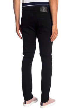 Recess Jeans Black Solid Stretch Slim Jean thumbnail 3
