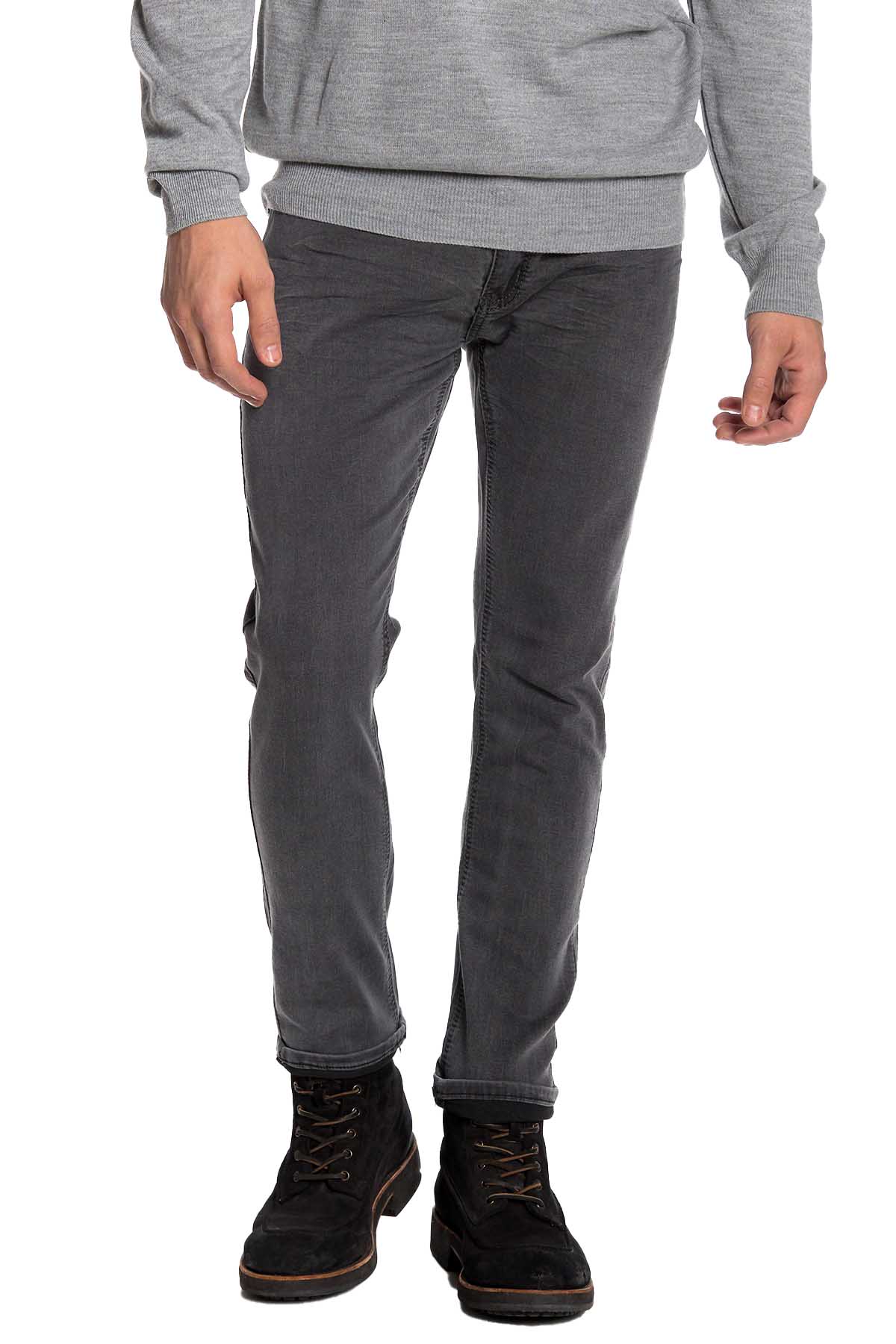 Recess Jeans Dark Grey Solid Stretch Slim Jean