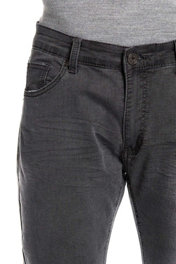 Recess Jeans Dark Grey Solid Stretch Slim Jean thumbnail 4