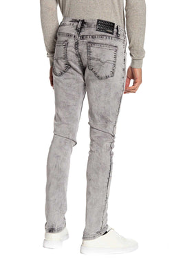 Recess Jeans Light Grey Solid Stretch Slim Jean thumbnail 3