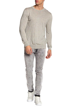 Recess Jeans Light Grey Solid Stretch Slim Jean thumbnail 2