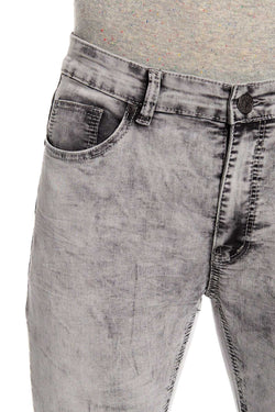 Recess Jeans Light Grey Solid Stretch Slim Jean thumbnail 4