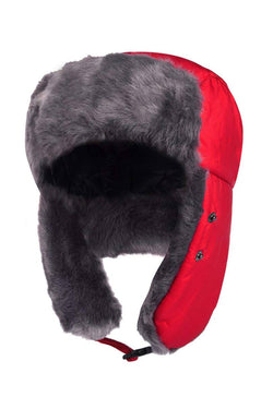 Red Unisex Trooper Trapper Hat/Mask thumbnail 2