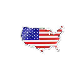 Red White & Blue USA Magnet thumbnail 1