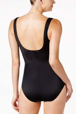Reebok Blue Bright-Horizon Printed Active Swimsuit thumbnail 2