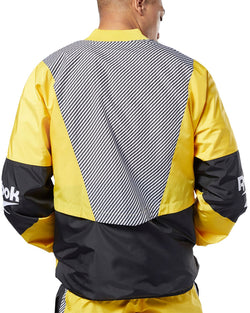 Reebok Cl V Color-block Track Jacket Toxic Yellow thumbnail 3