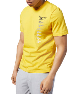 Reebok Cl V Logo Graphic Tee Toxic Yellow thumbnail 2