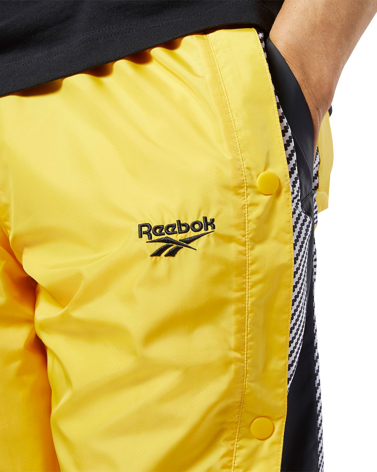 Reebok Cl V Snap-side Track Pants Toxic Yellow