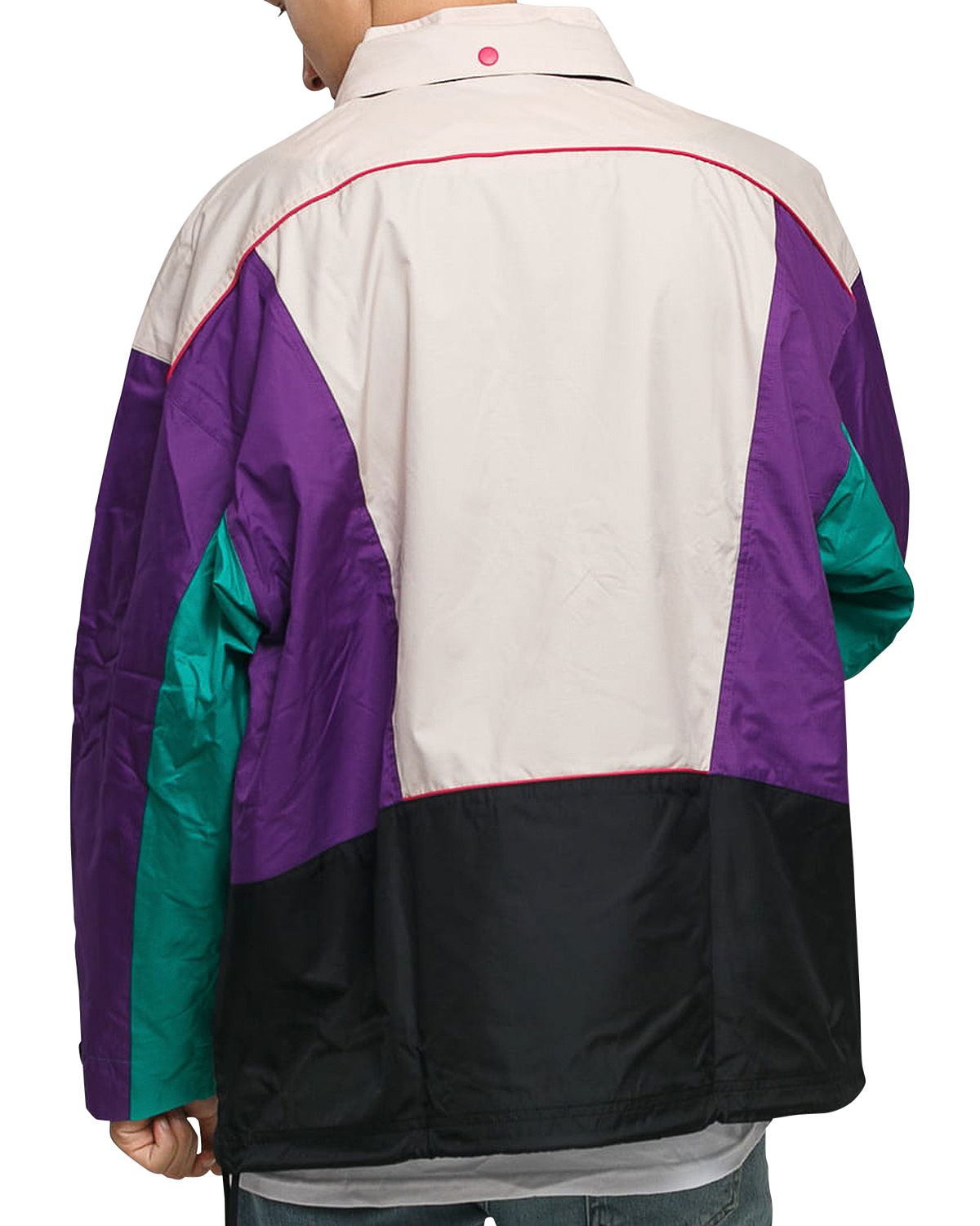 Reebok Color-block Half-zip Trail Jacket Purple/Multi