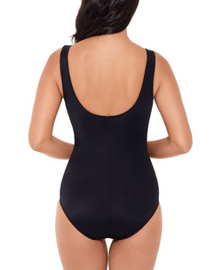 Reebok Colorblocked One-piece Swimsuit Colorblock Black/White thumbnail 2