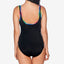 Reebok Contrast-trim Zip-front One-piece Swimsuit Multi