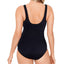 Reebok Glowing Strong Printed High-neck One-piece Swimsuit Blue