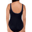 Reebok Our Zips Are Sealed Zipper One-piece Swimsuit Black