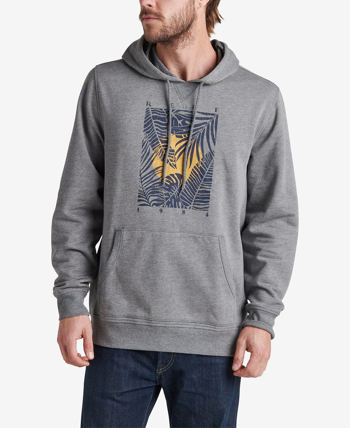 Reef Pima Pullover Hoodie Steel Gray