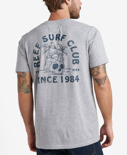 Reef Tour Short Sleeve Tie Dye Graphic T-shirt Gray Heather thumbnail 4