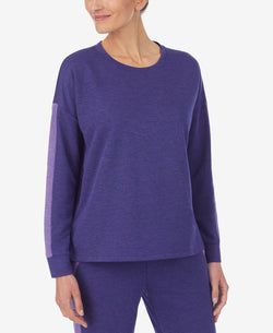 Refinery29 Colorblocked Pullover Pajama Top Navy thumbnail 1