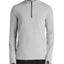 Reigning Champ Trial Long-sleeve Quarter-zip Tee Heather Gray