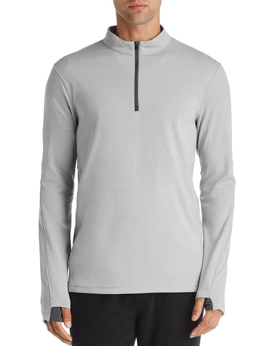 Reigning Champ Trial Long-sleeve Quarter-zip Tee Heather Gray
