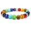 Repeating 7-Chakra Stone Reiki Healing Bracelet