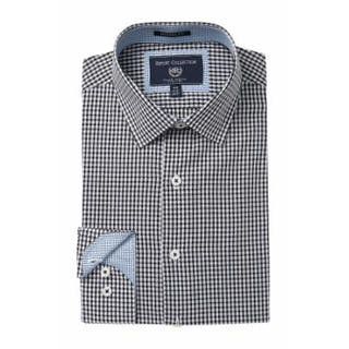 Report Collection Modern Fit Check Print Dress Shirt